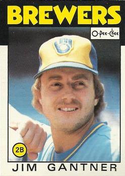 1986 O-Pee-Chee Baseball Cards 051      Jim Gantner
